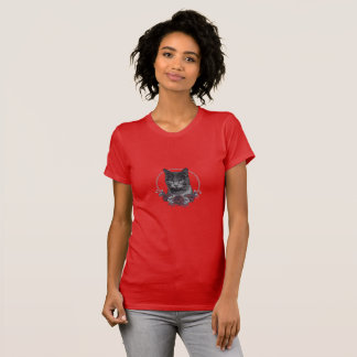 Camiseta roja de Bella Canvas para mujeres