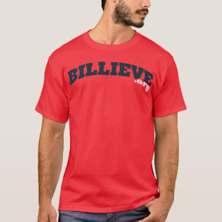 Camiseta roja de Billieve.org