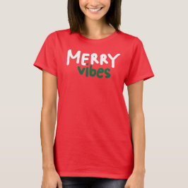 Camiseta roja de camiseta de mujer Navidad de Feli