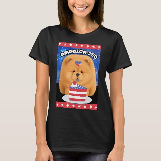 Camiseta roja de Chow AMÉRICA 250 (Anverso)
