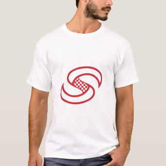 Camiseta Roja de Cuadrícula en Espiral Spee