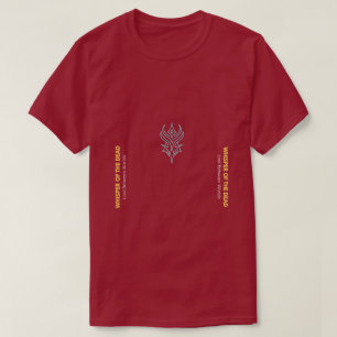Camiseta roja de fantasía Susurro de los Muertos