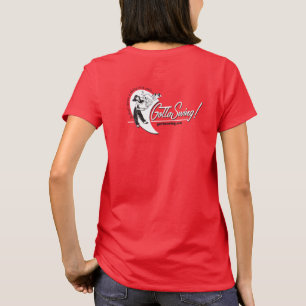 Camiseta roja de Gottaswing de la mujer