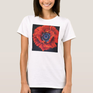 Camiseta roja de la amapola