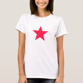Camiseta roja de la estrella