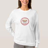 Camiseta roja de la magdalena del terciopelo