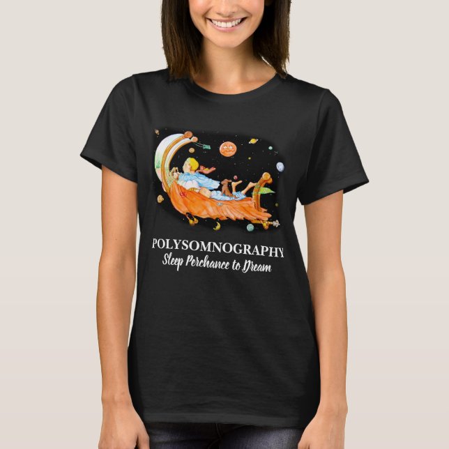 Camiseta roja de la poliomielitis LAB DORMIR (Anverso)