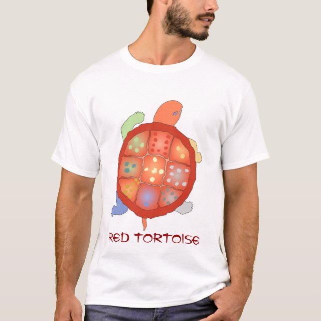 Camiseta roja de la tortuga (Anverso)