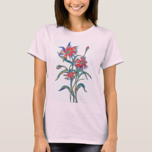 Camiseta roja de los Cornflowers