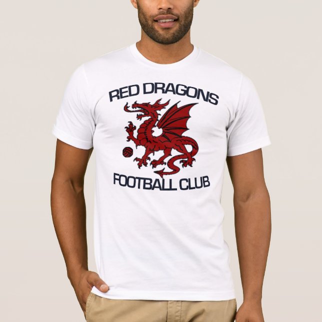Camiseta roja de los dragones FC (Anverso)