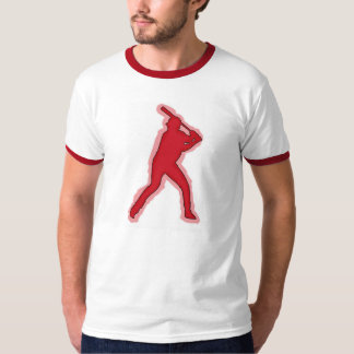 Camiseta roja de los individuos del campanero del