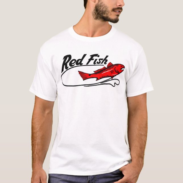 Camiseta roja de los pescados (Anverso)