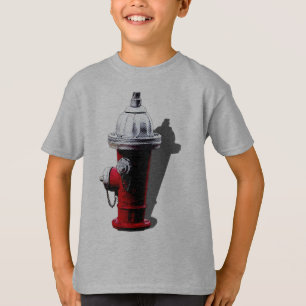 Camiseta roja de Nueva York de la boca de