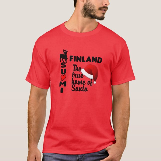 Camiseta ROJA de Santa Finlandia (Anverso)