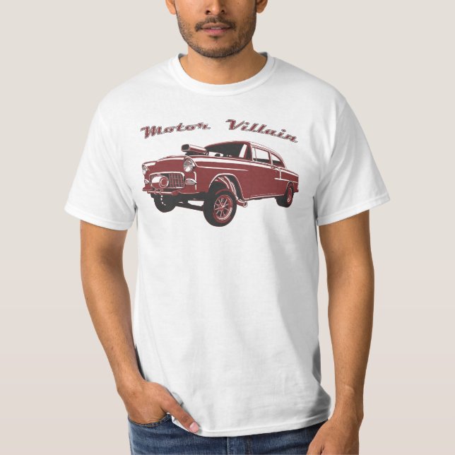 Camiseta roja del coche de carreras de Gasser (Anverso)