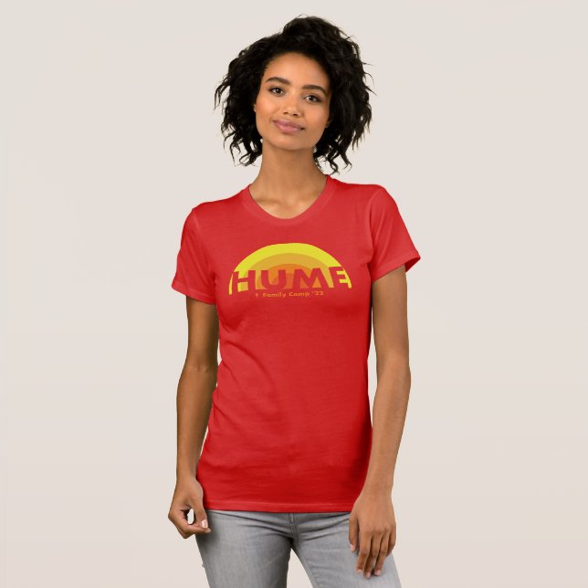 Camiseta roja del equipo femenino (Anverso completo)