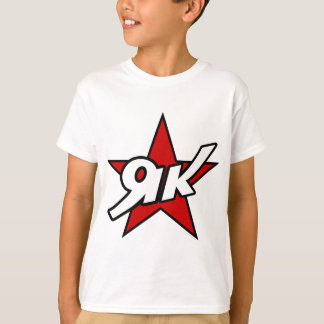 Camiseta roja del logotipo de la estrella de los
