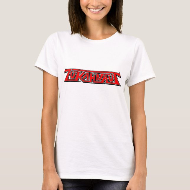 Camiseta roja del logotipo de ZUKAHNAUT (Anverso)