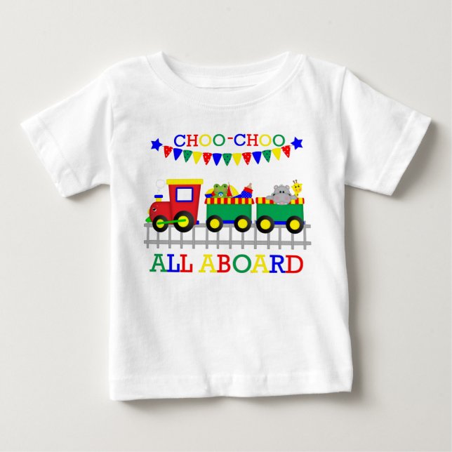 Camiseta roja del niño del tren de Choo-Choo (Anverso)