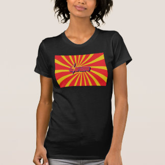 Camiseta roja del remolino del Banzai