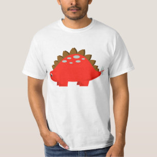 Camiseta roja del Stegosaurus