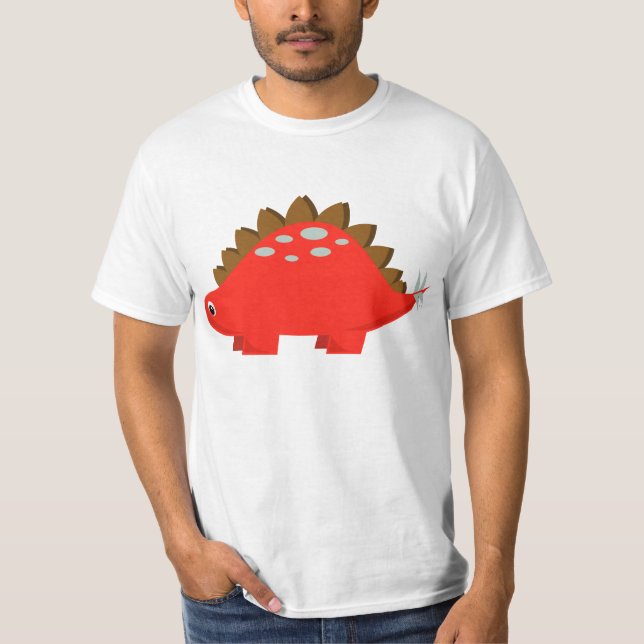 Camiseta roja del Stegosaurus (Anverso)