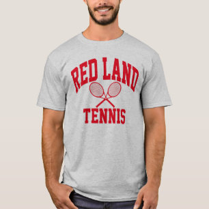 Camiseta roja del tenis de la tierra