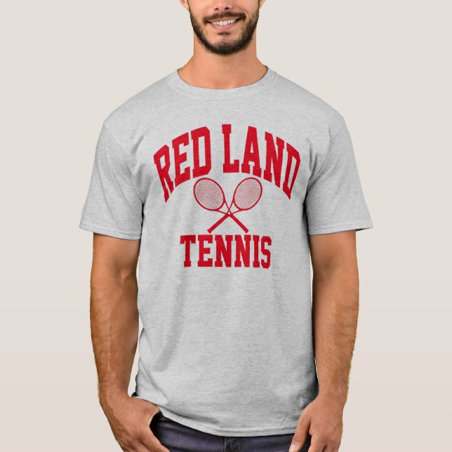 Camiseta roja del tenis de la tierra (Anverso)