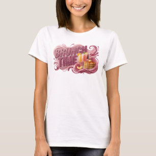 Camiseta roja dinámica BRUNCH TIME personalizada