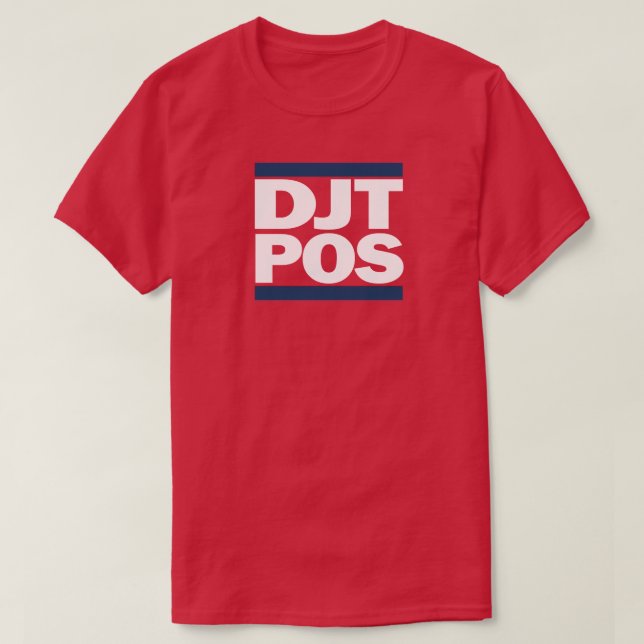Camiseta roja DJT-POS (Diseño del anverso)