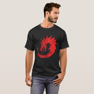 Camiseta Roja Dragón Ouroboros - Circular Mística