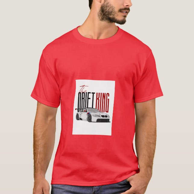 Camiseta roja drift king (Anverso)
