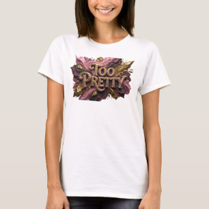 Camiseta Roja Juguetona TOO PRETTY Personalizada