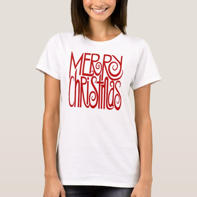 Camiseta Roja navideña (Anverso)