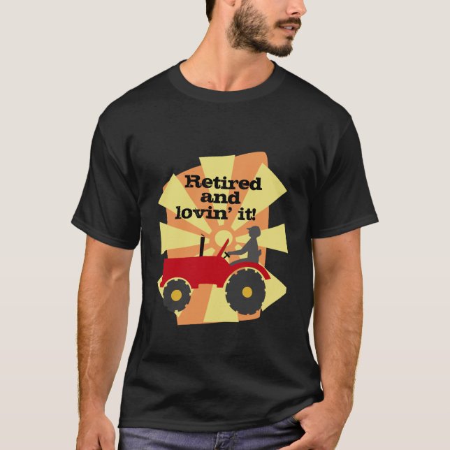 Camiseta roja o verde del retiro del tractor (Anverso)