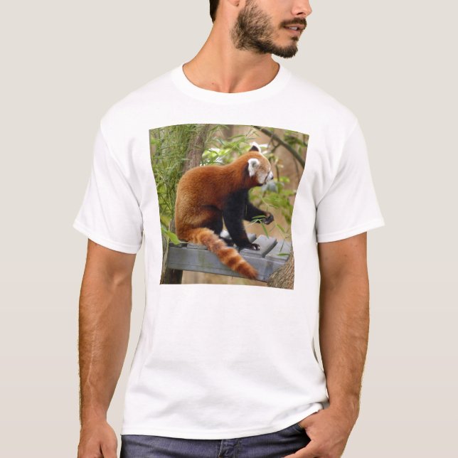 Camiseta roja Panda-037 (Anverso)