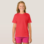 Camiseta roja para niños / Personalizar<br><div class="desc">Camiseta para niños: Crea tu propia camiseta personalizado con texto. Ajustes fáciles (botón Editar diseño) añadiendo más texto,  colores de fondo o más imágenes.</div>