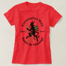 Camiseta roja personalizada de Krampus