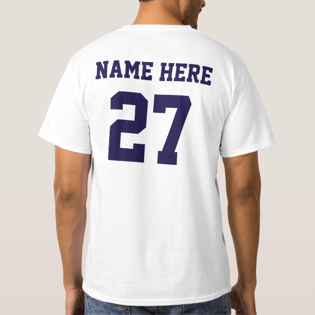 Camiseta roja personalizada del logotipo de la (Reverso)