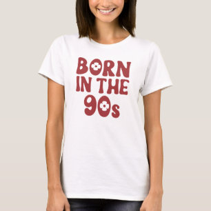 Camiseta Roja Retro Nacido En Los 90