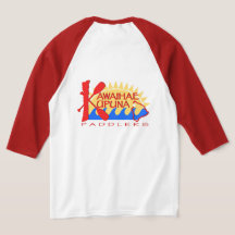 Camiseta roja Unisex 3/4 de manga