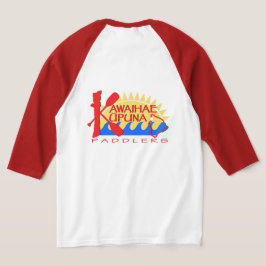 Camiseta roja Unisex 3/4 de manga