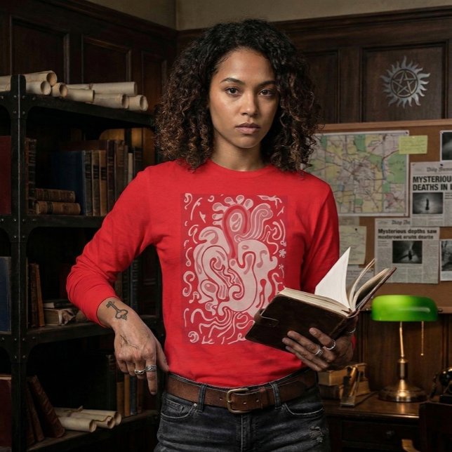 Camiseta Rojo (AI product visualization, art is not AI)