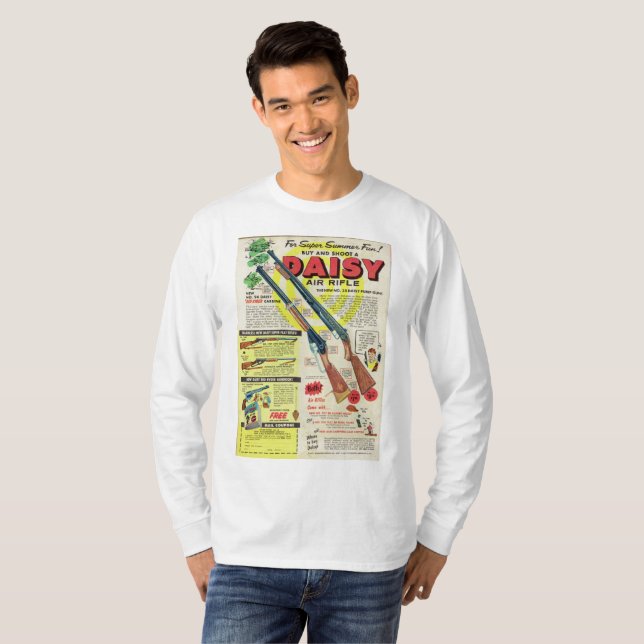 Camiseta Rojo 1955 del ANUNCIO del rifle de aire de la (Anverso completo)