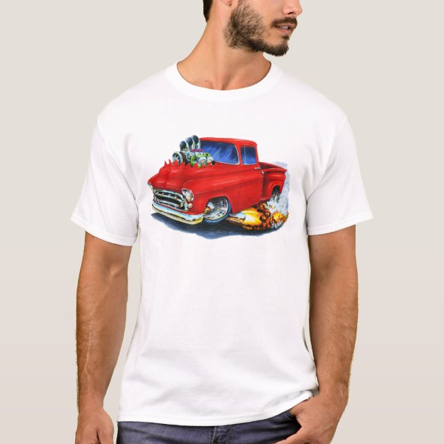 Camiseta Rojo 1957 de la recogida de Chevy (Anverso)