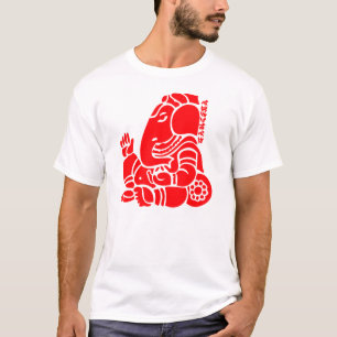 Camiseta rojo 2 del ganesha