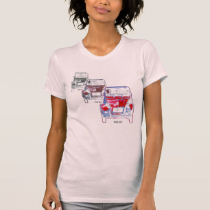 Camiseta rojo 2CV x 3