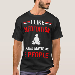 Camiseta Rojo 3 Personas Meditación Zen