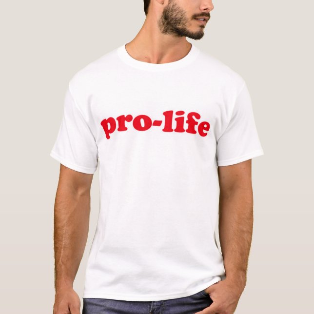 Camiseta Rojo antiabortista (Anverso)
