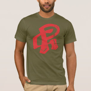 Camiseta Rojo apenado PÁGINA del logotipo